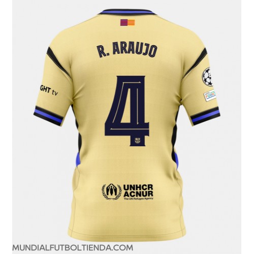 Camiseta Barcelona Ronald Araujo #4 Segunda Equipación Replica 2025-26 mangas cortas